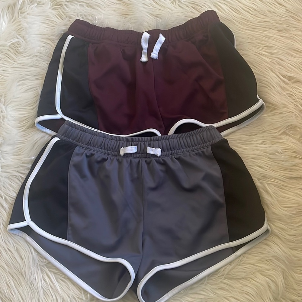 SO Dolphin Running Shorts  Elastic Waist Size Junior L (set of 2)